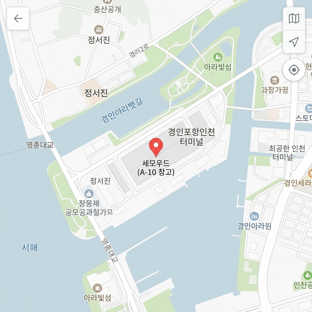 세모우드 오시는 길 지도
